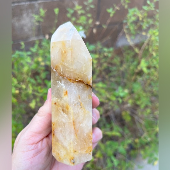 Golden Healer Quartz Crystal Tower - Picture 9 of 9